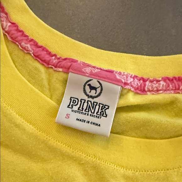 PINK Victoria's Secret Tees - Yellow, Green, Gray - Picture 3 of 4